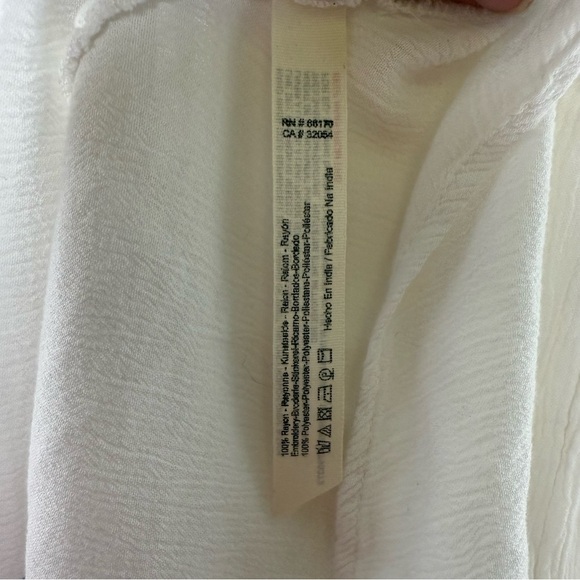 Free People Adelaide Festival Slip Dress Ivory White with Blue Embroidery Large - Picture 5 of 10